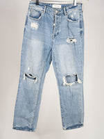 Ladies Pacsun Light Wash Distressed Jeans- Size 26
