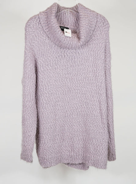 Ladies Kenneth Cole Reaction Mauve Chunky Sweater- Size Large