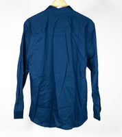 Men's Soulstar Navy Blue Button Down Shirt- Size Medium
