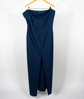 Ladies Identity Navy Strapless Dress- Size 3XL