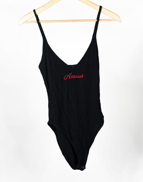 Ladies Forever 21 "Amour" Bodysuit- Size Small