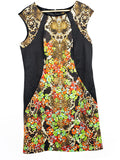 Ladies I Le New York Floral Skull Patterned Dress- Size 16