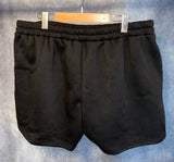 Ladies Shein Curve "Fineness" Black Sweat Shorts- Size 2XL