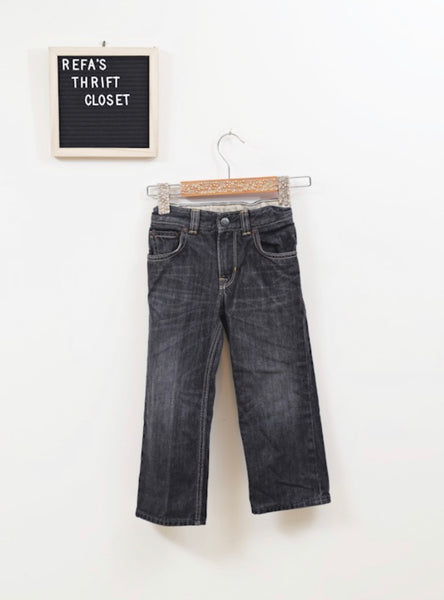 Boys Authentic Gap Black Jeans- Size 4 Years