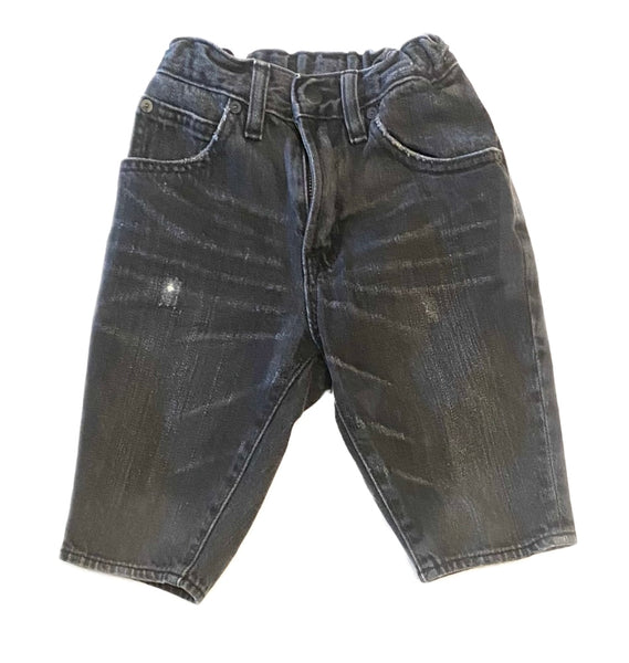 Boys Gap Bermuda Black Washed Shorts- Size 5