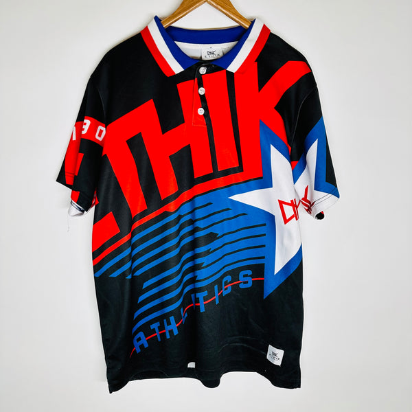 Men's Ethik Clothing Co. "Thik Athletics" Design Polo Shirt- Size XL