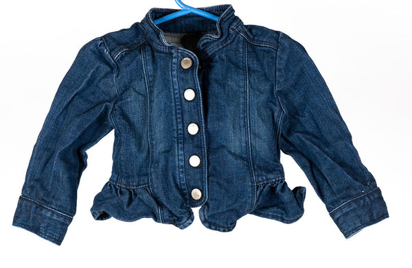 Girl's Baby Gap Button Up Denim Jacket- Size 12-18 Months