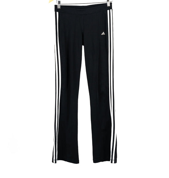 Girls Adidas White Striped Track Pants- Size Youth 14/15 Years