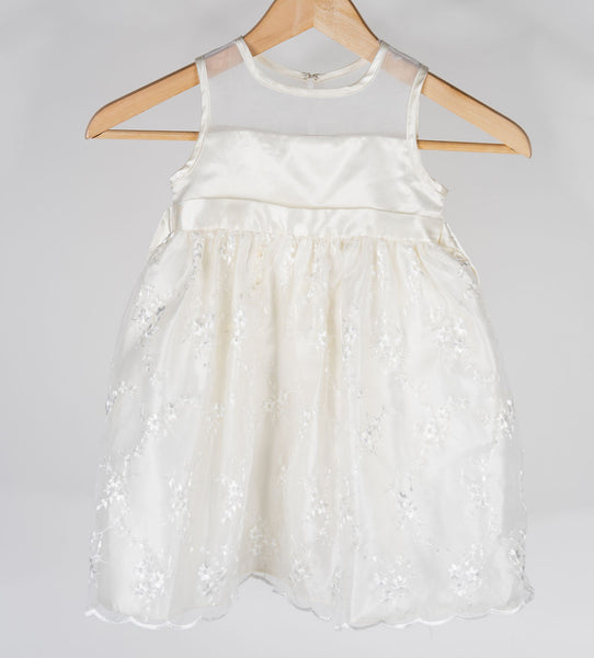 Girls Cinderella Off White Dress- Size 3T