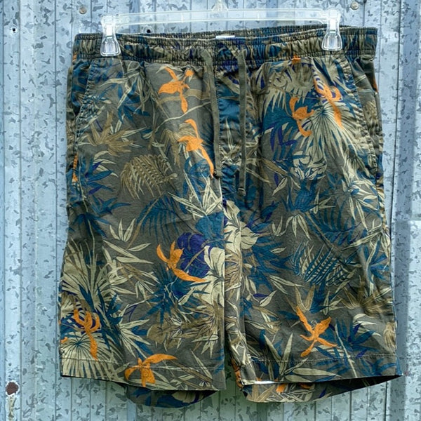 Men's GAP Brown Tropical Pattern Shorts- Size Large